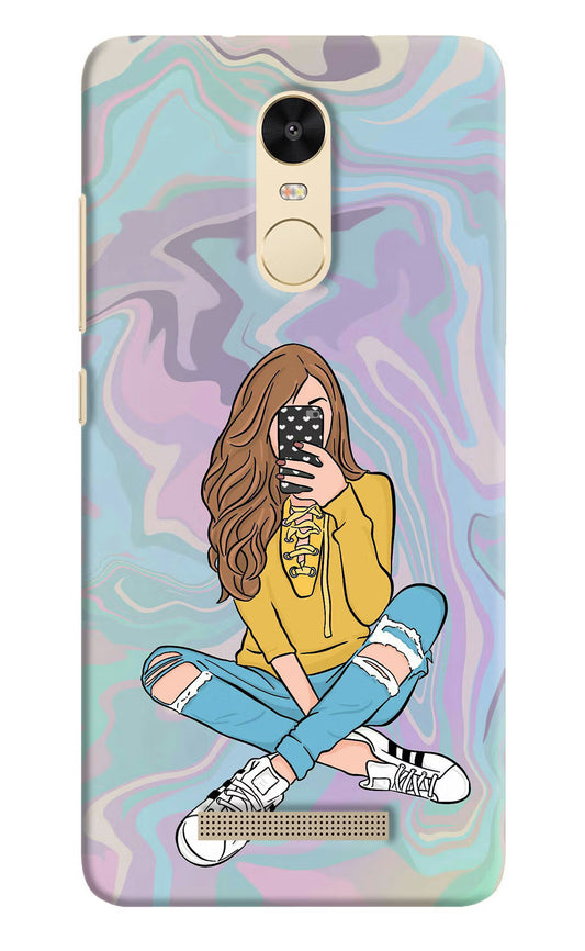 Selfie Girl Redmi Note 3 Hard Case Back Cover by Casekaro