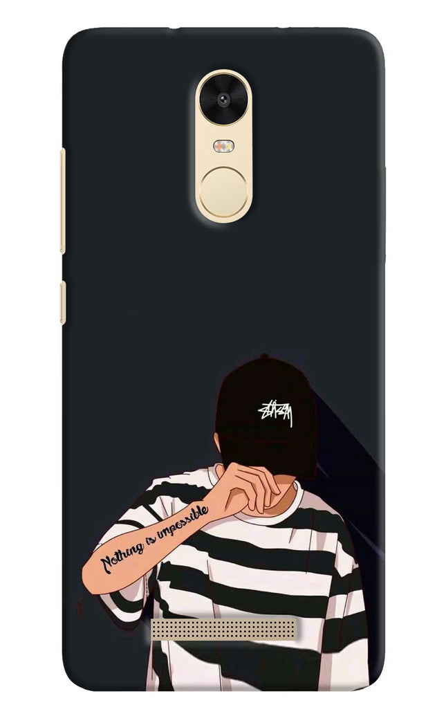 Aesthetic Boy Redmi Note 3 Hard Case Back Cover by Casekaro