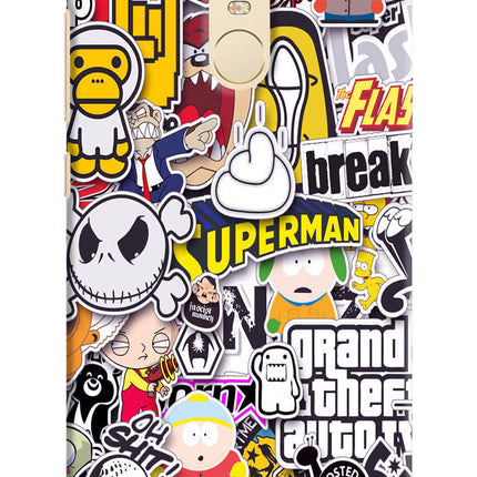 Sticker Bomb Redmi Note 3 Hard Case Back Cover by Casekaro