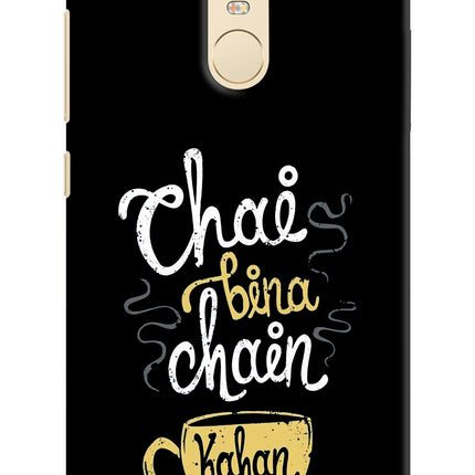 Chai Bina Chain Kaha Re Redmi Note 3 Hard Case Back Cover by Casekaro