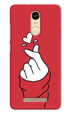 Korean Love Sign Redmi Note 3 Hard Case Back Cover by Casekaro