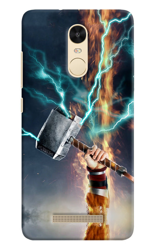 Thor Hammer Mjolnir Redmi Note 3 Hard Case Back Cover by Casekaro