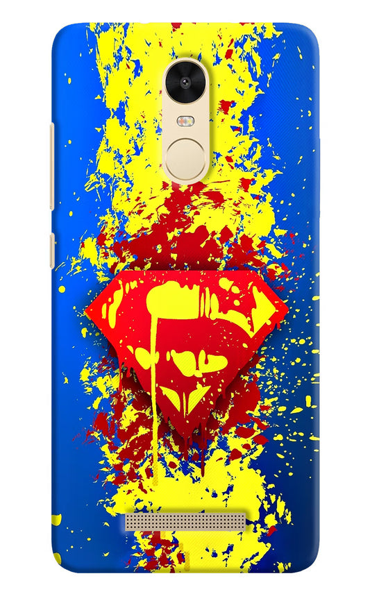 Superman logo Redmi Note 3 Hard Case Back Cover by Casekaro