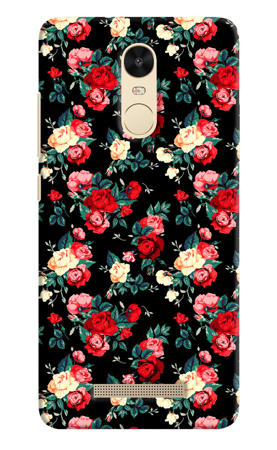 Rose Pattern Redmi Note 3 Back Cover, Hard case