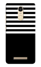 Black and White Print Redmi Note 3 Hard Case Back Cover by Casekaro
