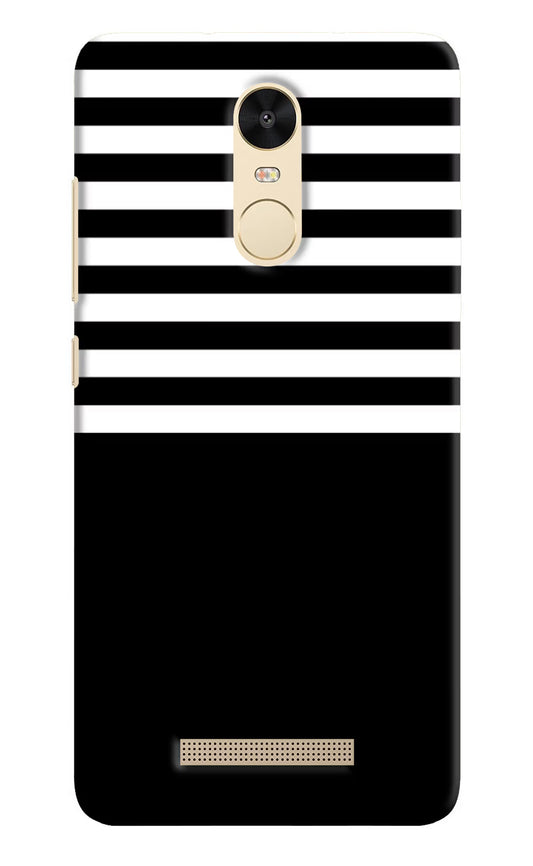 Black and White Print Redmi Note 3 Hard Case Back Cover by Casekaro