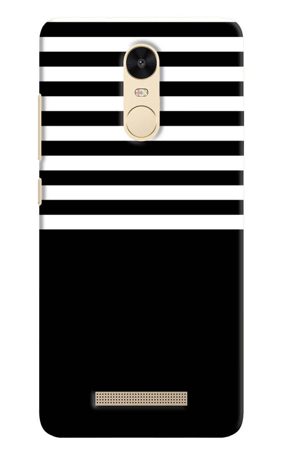 Black and White Print Redmi Note 3 Back Cover, Hard case