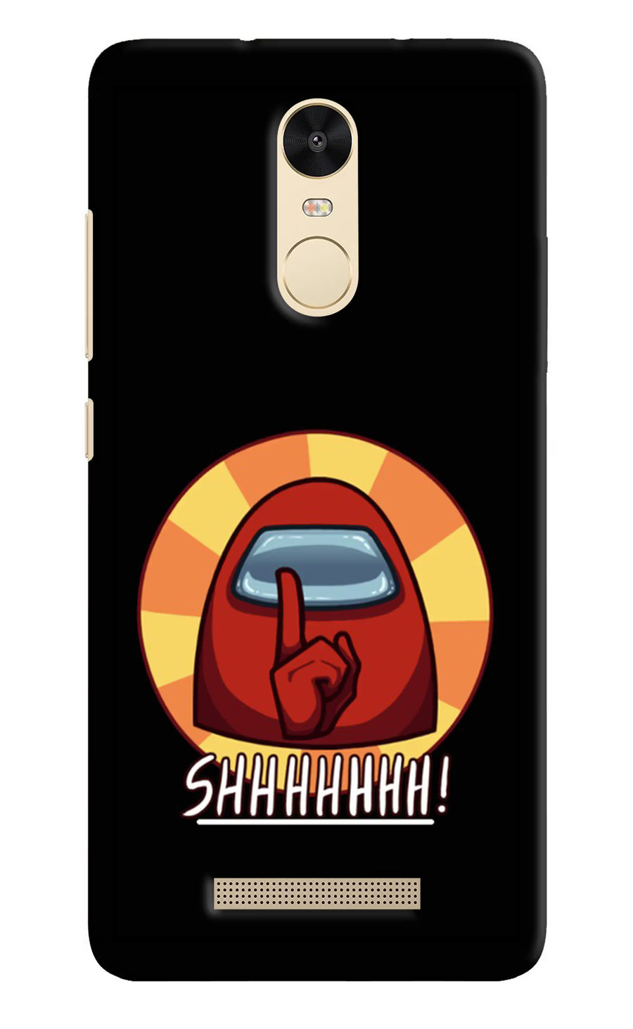 Among Us Shhh! Redmi Note 3 Back Cover, Hard case