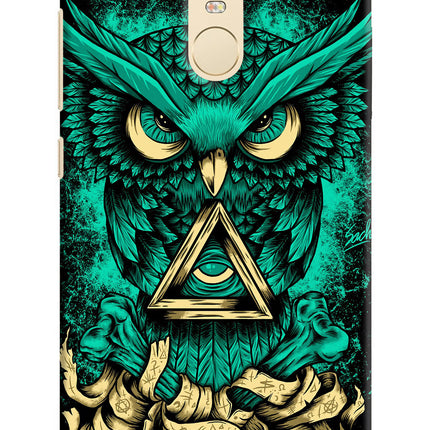 Green Owl Redmi Note 3 Hard Case Back Cover by Casekaro