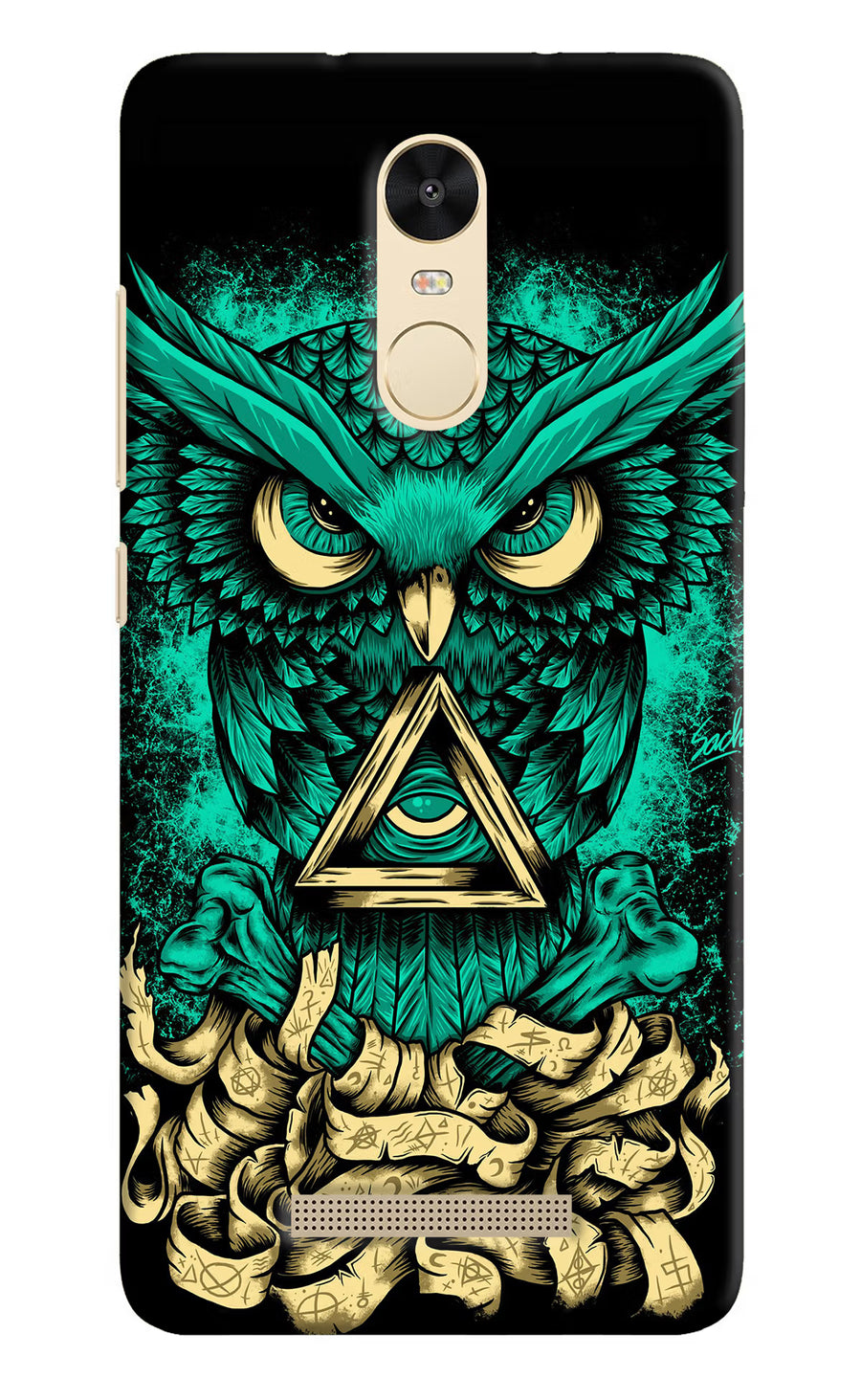 Green Owl Redmi Note 3 Back Cover, Hard case