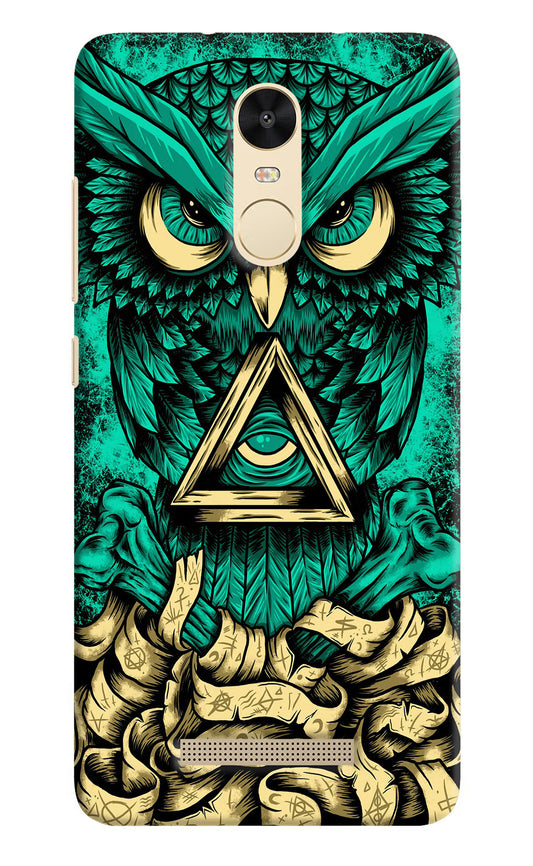 Green Owl Redmi Note 3 Hard Case Back Cover by Casekaro