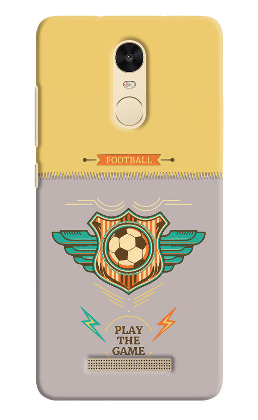 Football Redmi Note 3 Hard Case Back Cover by Casekaro