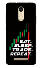 Eat Sleep Trade Repeat Redmi Note 3 Hard Case Back Cover by Casekaro