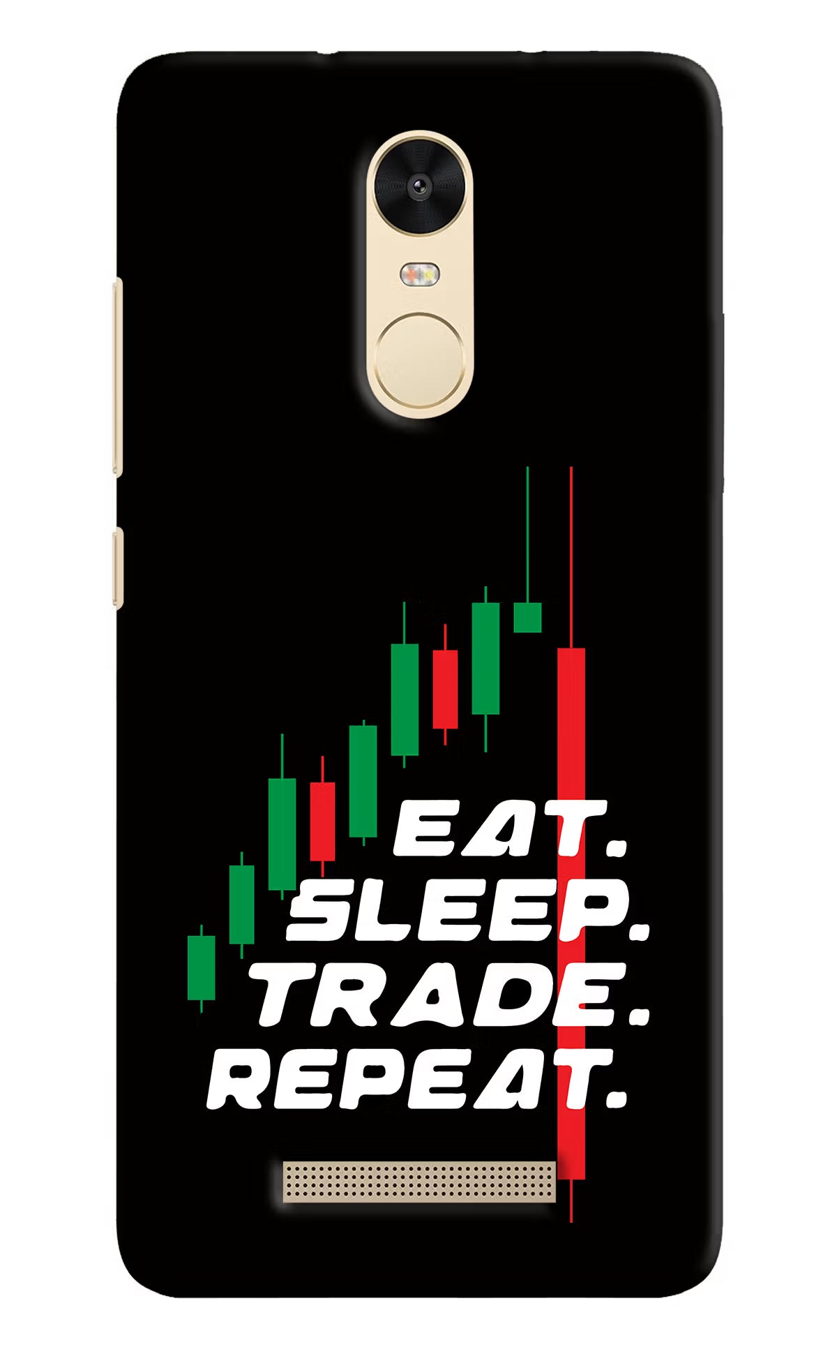 Eat Sleep Trade Repeat Redmi Note 3 Hard Case Back Cover by Casekaro