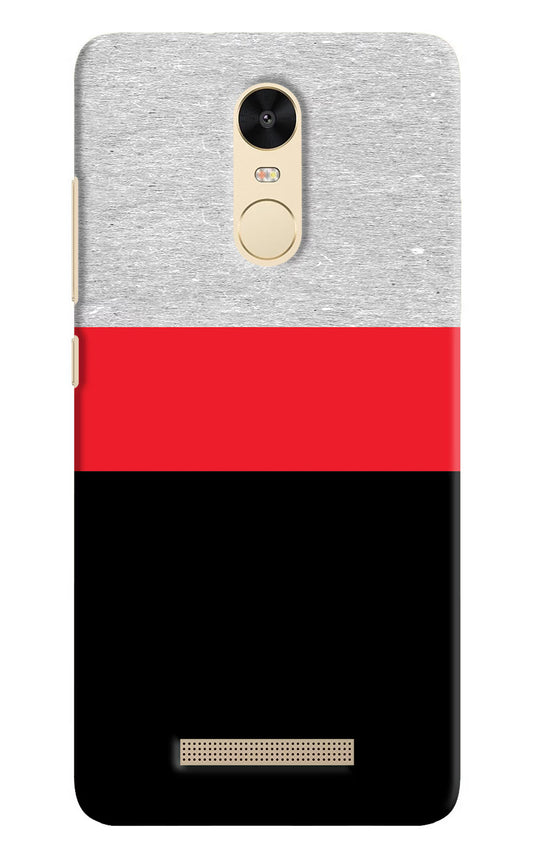 Tri Color Pattern Redmi Note 3 Hard Case Back Cover by Casekaro