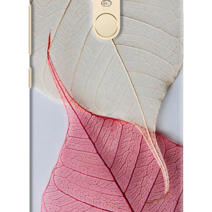 White Pink Leaf Redmi Note 3 Hard Case Back Cover by Casekaro