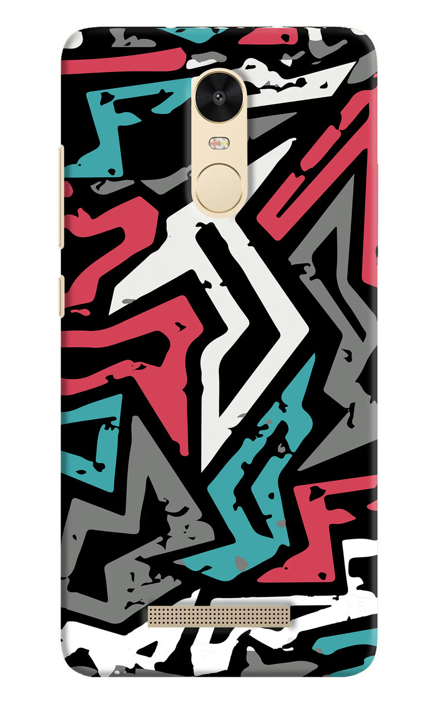 Geometric Graffiti Redmi Note 3 Back Cover, Hard case