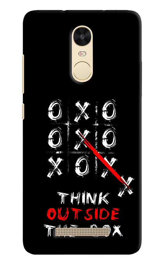 Think out of the BOX Redmi Note 3 Hard Case Back Cover by Casekaro