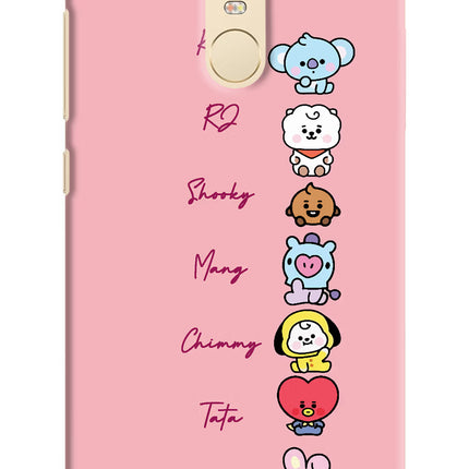 BTS names Redmi Note 3 Hard Case Back Cover by Casekaro