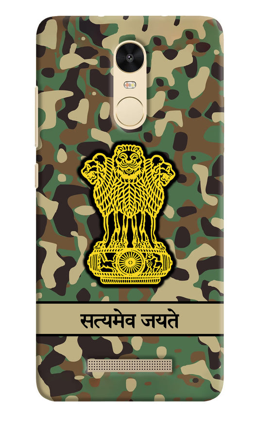 Satyamev Jayate Army Redmi Note 3 Hard Case Back Cover by Casekaro