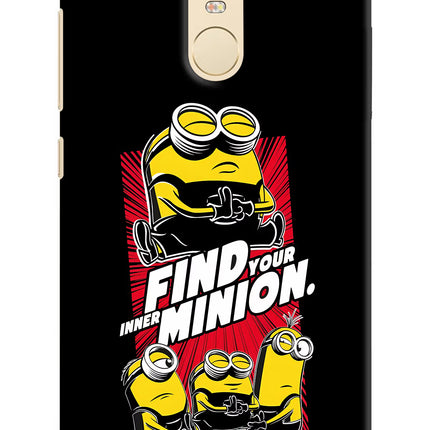 Find your inner Minion Redmi Note 3 Hard Case Back Cover by Casekaro