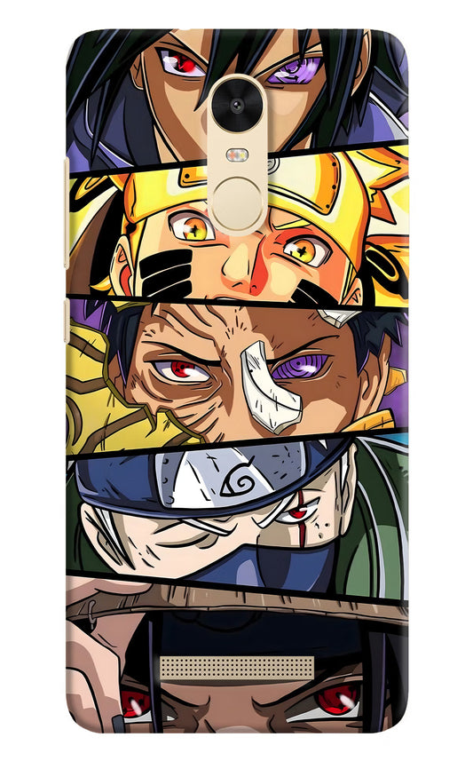 Naruto Character Redmi Note 3 Hard Case Back Cover by Casekaro
