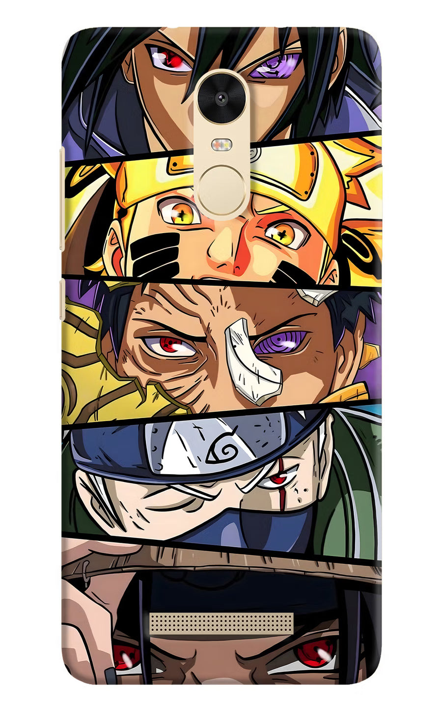 Naruto Character Redmi Note 3 Back Cover, Hard case