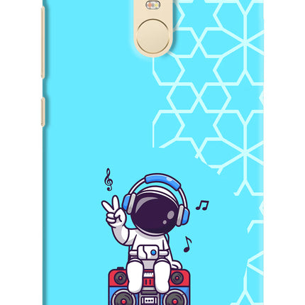 Cute Astronaut Chilling Redmi Note 3 Hard Case Back Cover by Casekaro