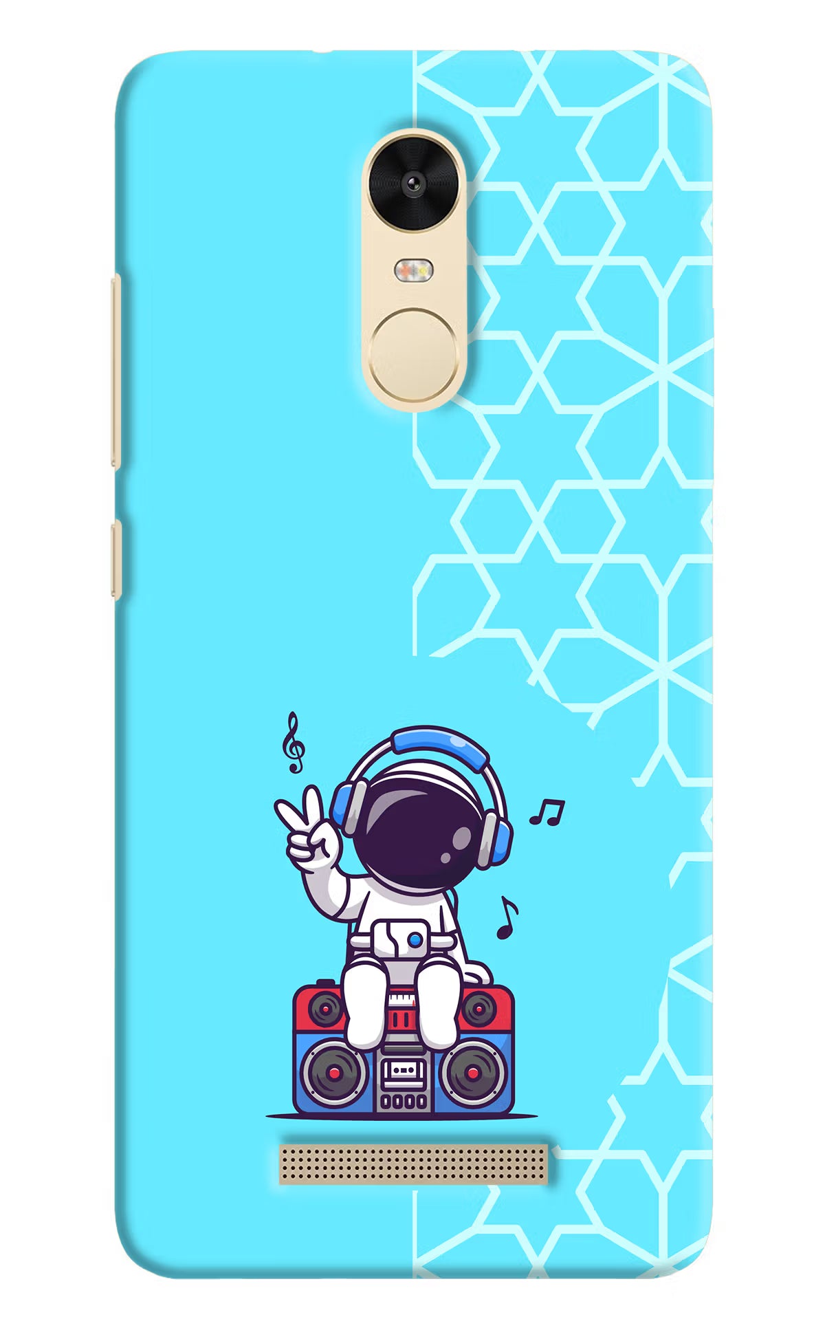 Cute Astronaut Chilling Redmi Note 3 Hard Case Back Cover by Casekaro