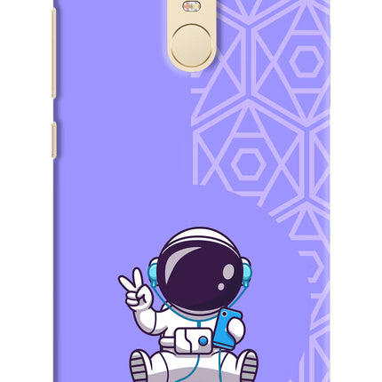 Cute Astronaut Chilling Redmi Note 3 Hard Case Back Cover by Casekaro