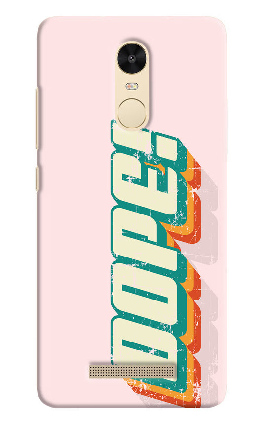 Dope Redmi Note 3 Hard Case Back Cover by Casekaro