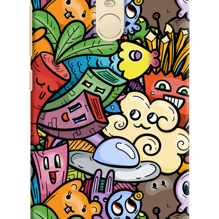 Veggie Doodle Redmi Note 3 Hard Case Back Cover by Casekaro