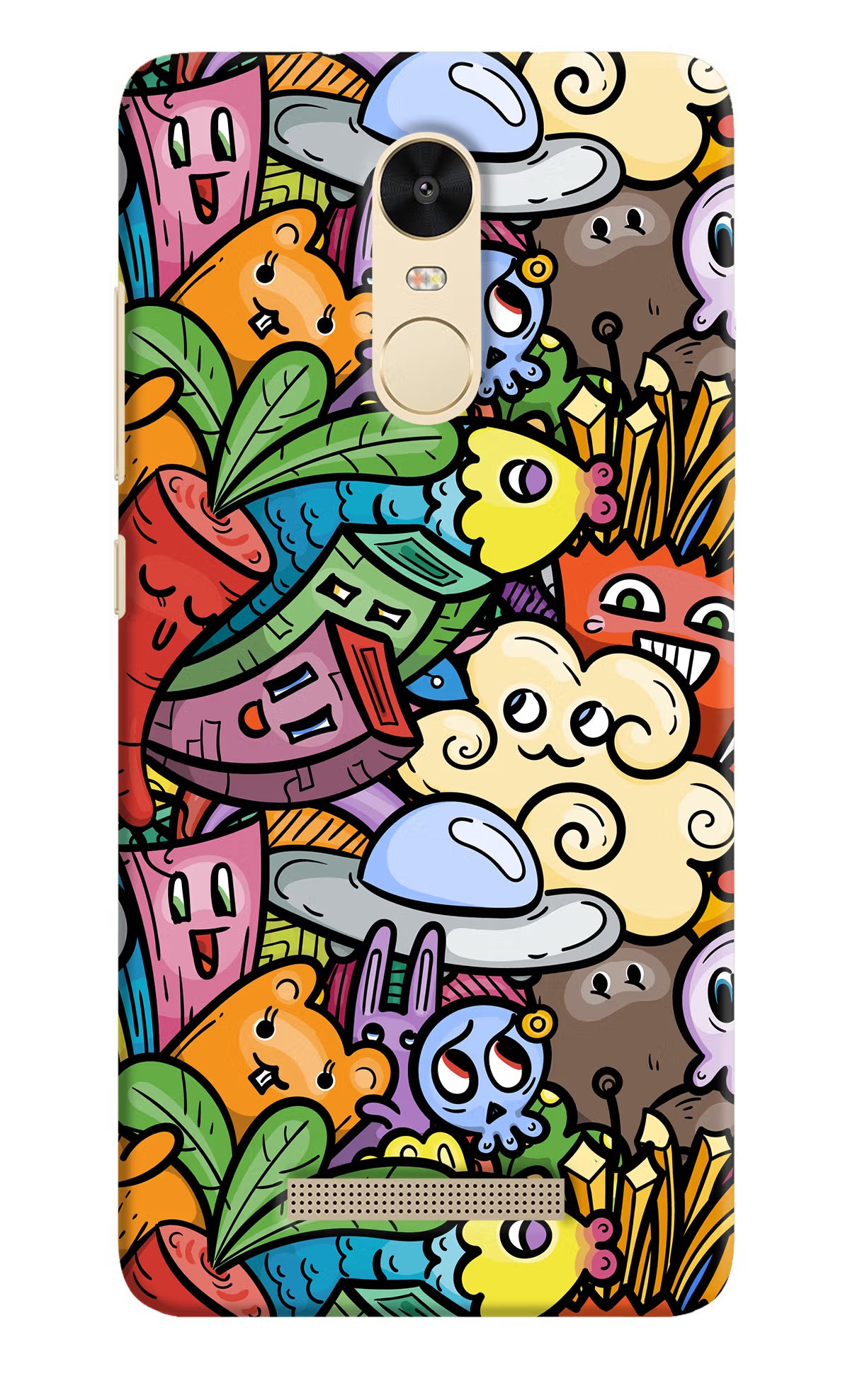 Veggie Doodle Redmi Note 3 Hard Case Back Cover by Casekaro