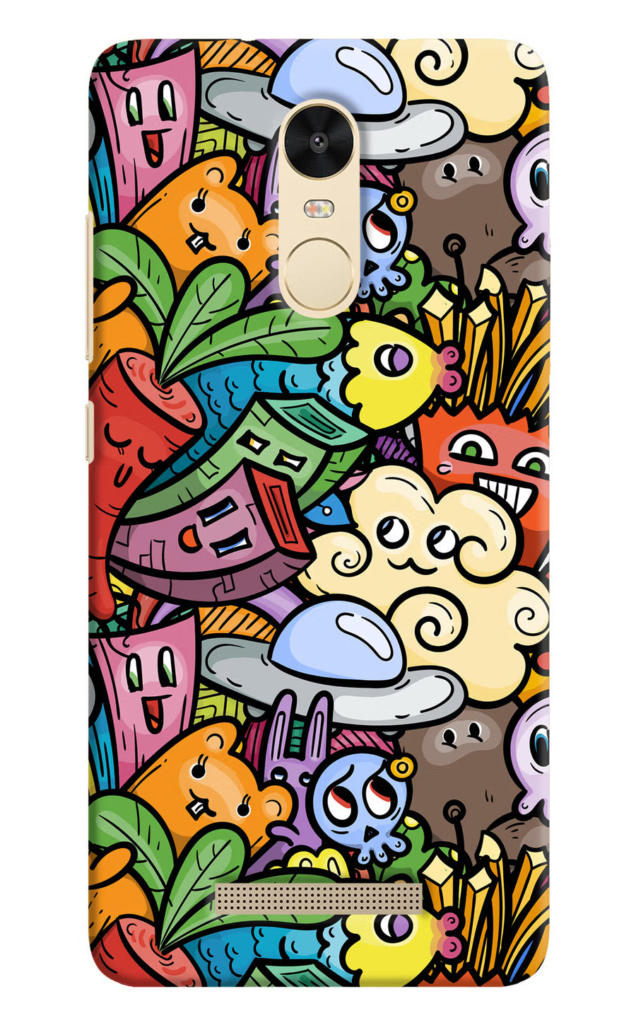 Veggie Doodle Redmi Note 3 Back Cover, Hard case