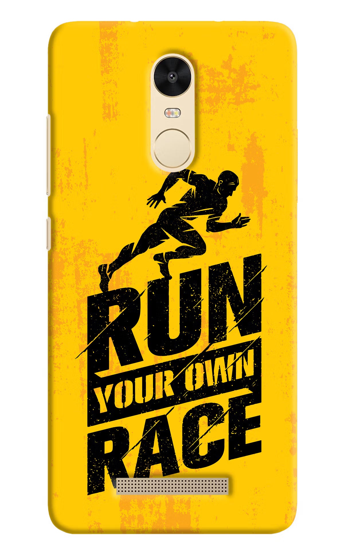 Run Your Own Race Redmi Note 3 Hard Case Back Cover by Casekaro