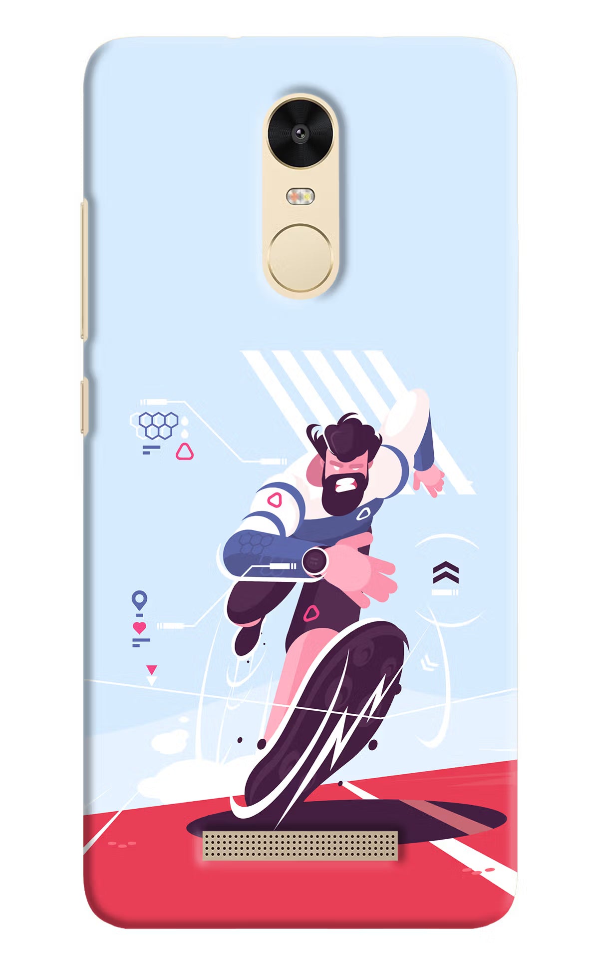 Run Pro Redmi Note 3 Hard Case Back Cover by Casekaro