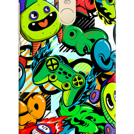 Game Doodle Redmi Note 3 Hard Case Back Cover by Casekaro