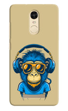 Monkey Headphone Redmi Note 3 Hard Case Back Cover by Casekaro