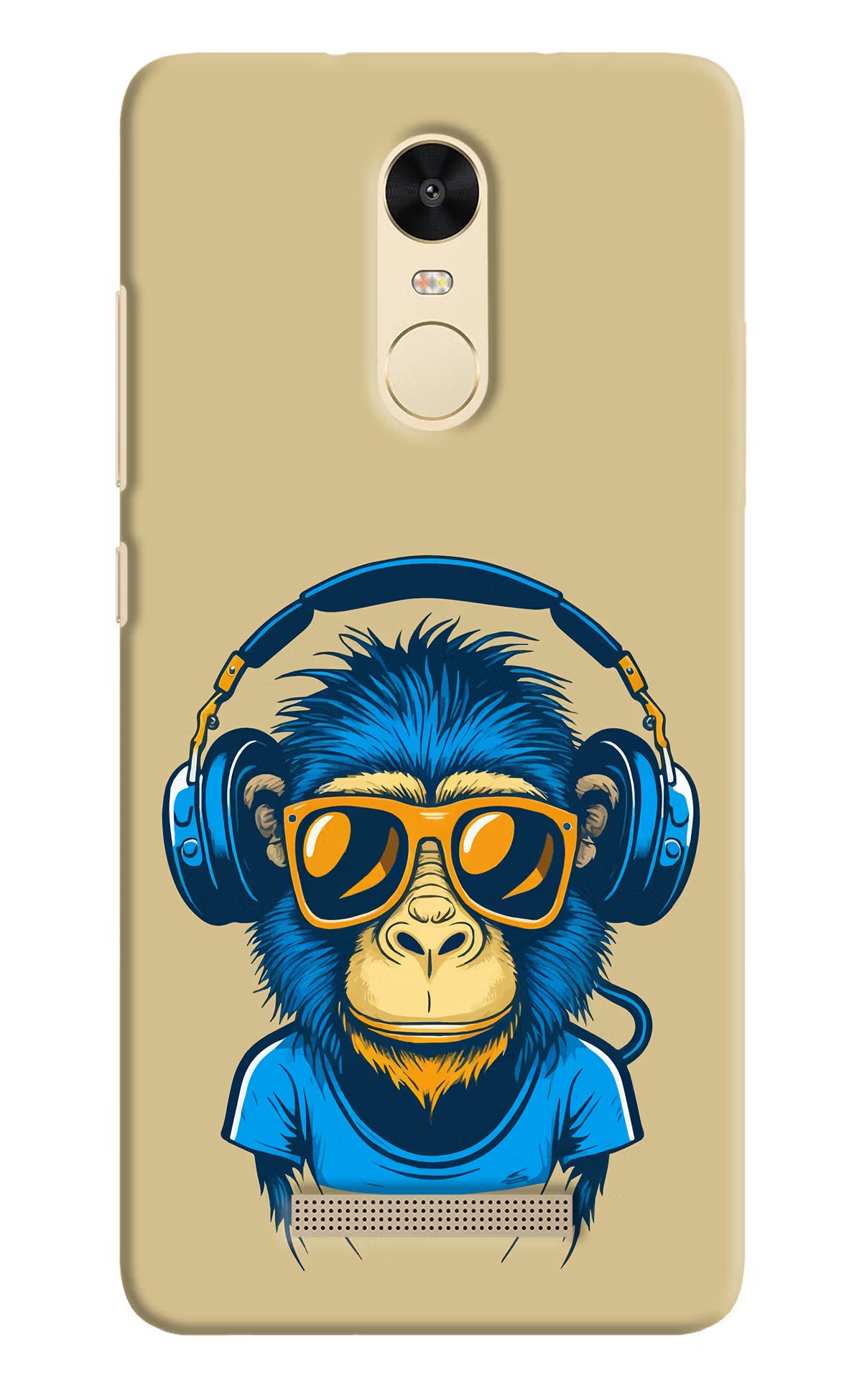 Monkey Headphone Redmi Note 3 Hard Case Back Cover by Casekaro