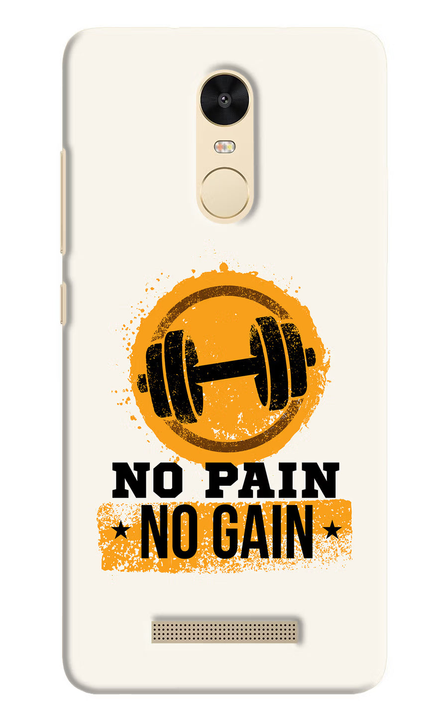 No Pain No Gain Redmi Note 3 Back Cover, Hard case