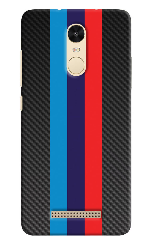 BMW Stripes Pattern Redmi Note 3 Hard Case Back Cover by Casekaro