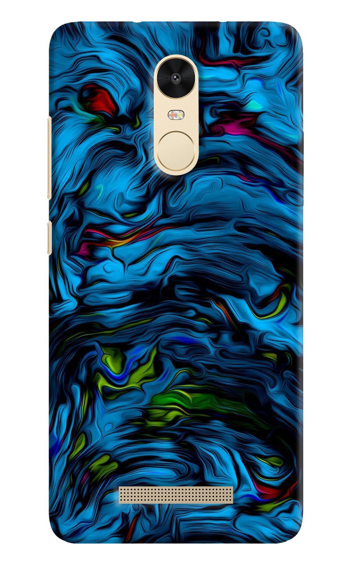 Dark Blue Abstract Redmi Note 3 Back Cover