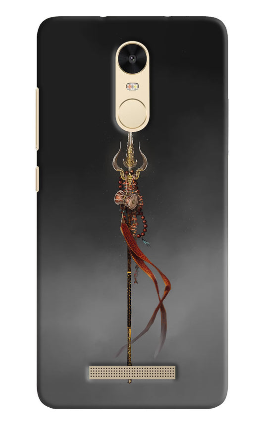 Shiv Trishul Redmi Note 3 Hard Case Back Cover by Casekaro