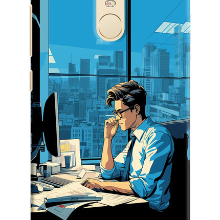 Focused Hustler (AI Generated) Redmi Note 3 Hard Case Back Cover by Casekaro