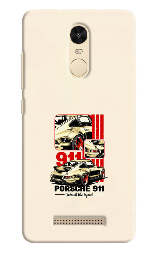 Classic Porsche 911 Redmi Note 3 Hard Case Back Cover by Casekaro