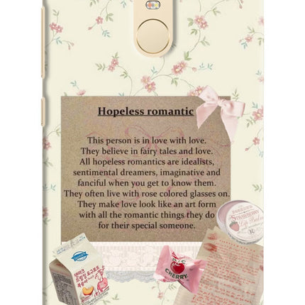 Hopeless Romantic Redmi Note 3 Hard Case Back Cover by Casekaro