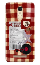 Queen of Disaster Redmi Note 3 Hard Case Back Cover by Casekaro