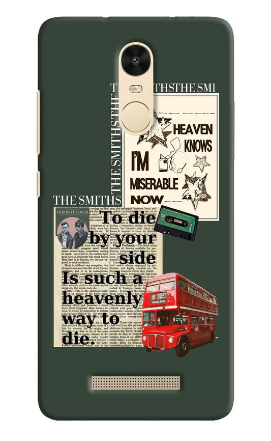 The Smiths Redmi Note 3 Hard Case Back Cover by Casekaro