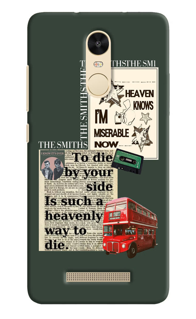The Smiths Redmi Note 3 Hard Case Back Cover by Casekaro