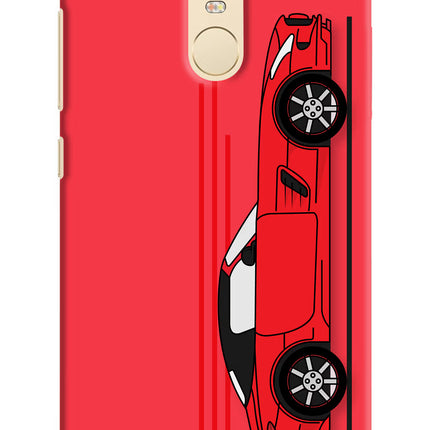 Red Velocity Redmi Note 3 Hard Case Back Cover by Casekaro